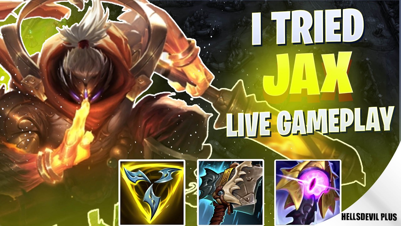 Я попробовал Джакса на верхней линии, и он имба! - Геймплей Wild Rift HellsDevil Plus