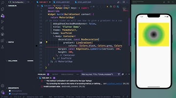 How to give gradient to a Container in flutter