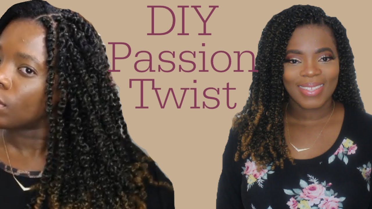 Easy Passion Twist At HomeNo Rubber Band No Crochet Beginner