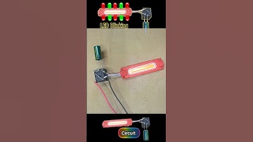 Led Flasher circuit using Relay #ledflasher #circuit #shorts