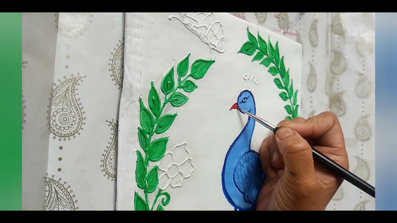 Turning simple wall putty into royal plumage 🦚 Beautiful peacock 😍🦚