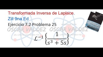 Ejercicios 7.2 Problema 25 Dennis G. ZILL ED 9na Ed. Transformada Inversa de Laplace