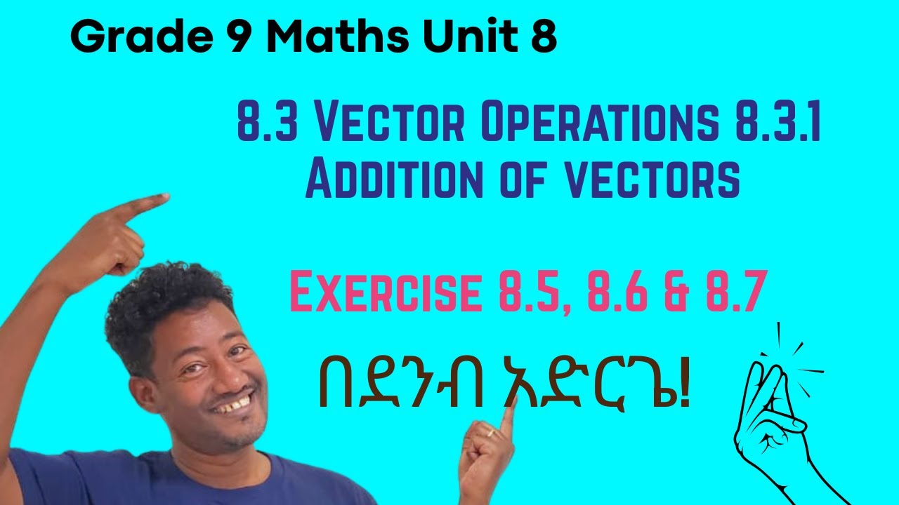 Grade 9 Maths Unit 8: 8.3 Vector Operations 8.3.1Addition of vectors ...