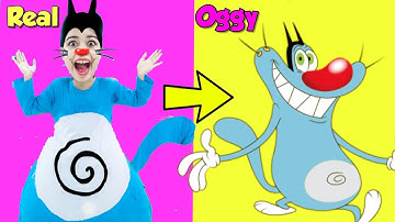 Living like Ogggy & Cockroachs in Real Life for 24 Hours!! *Funny Challenge*