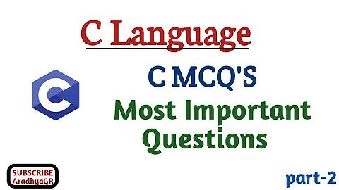 C Language:Computer MCQs|C language Mcq|C Mcq |Part-2|Top 100|Important For all exam|@CompBookAradhya