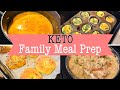 KETO Meal Prep Family Style| KETO Mexican dish, bagels, soup, & more| Meal Prep Motivation