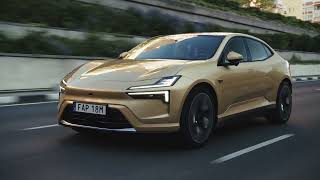 Polestar 4 in Gold with Performance Pack