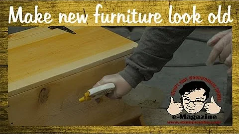 FINISHING TECHNIQUE: Aging/Distressing Furniture- Make new wood look old!