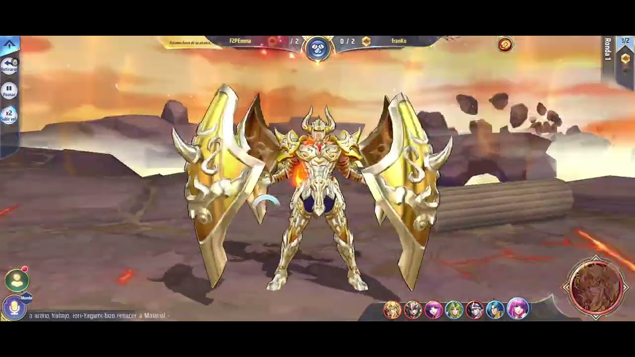 Defteros haciendo desastre / Saint Seiya Awakening