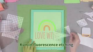 Exploring Infinite Creativity: The Dazzling Charm of Kunlin Fluorescent Color Lettering Stickers