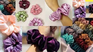 Diy satin silk Scrunchies|how to make scrunchies for sale  how to make scrunchies at home