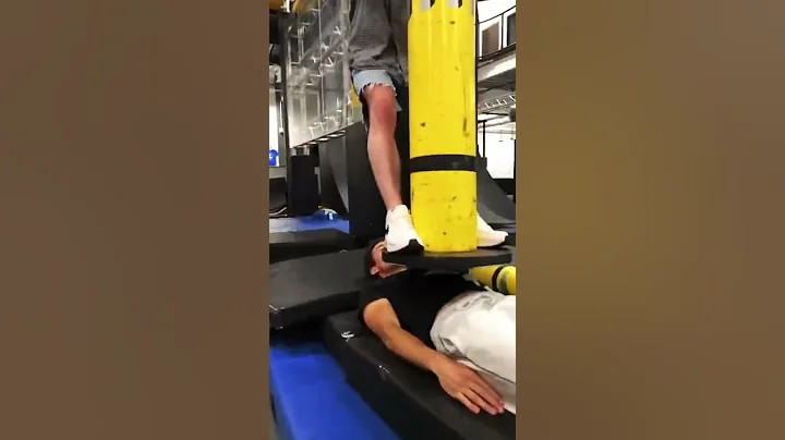 Guy hits his friend in the face with his butt!