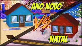 CASA DE ANO NOVO VS CASA DE NATAL NO MINECRAFT