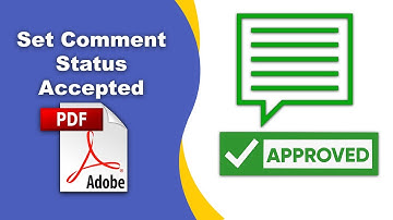 How to set comment status accepted in a pdf file (Edit PDF) using Adobe Acrobat Pro DC