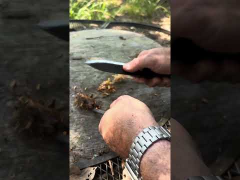 Igniting Cedar Bark With a Knife!