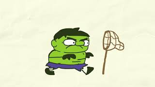 The Hulk Hop - Pencilmation Animation Cartoons Pencilmation