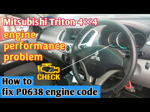 P0638 OBD-II Trouble Code: Throttle Actuator Control Range// Mitsubishi Triton 4×4