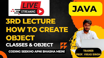How To Create Object In Java | Creating Object In Java | Java Tutorial By Vikas Singh