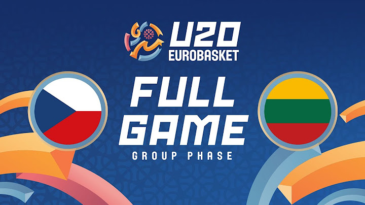 Group Phase | Czechia v Lithuania | Full Basketball Game | FIBA U20 EuroBasket 2025