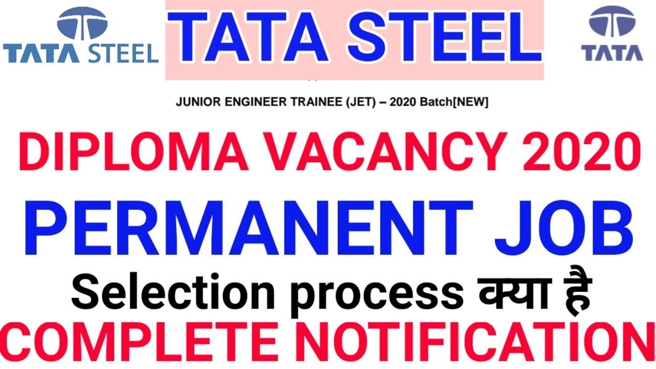 Tata Steel Job Vacancy 2013