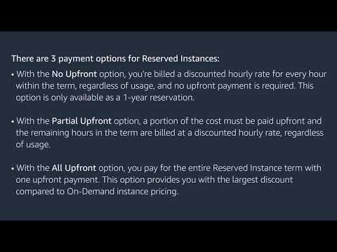 Video: ¿Cómo funcionan las instancias reservadas de AWS?