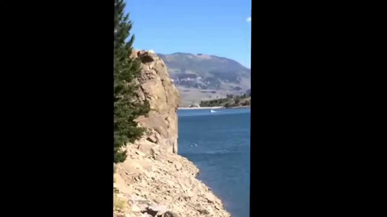 Jumping cliff green mountain reservoir YouTube