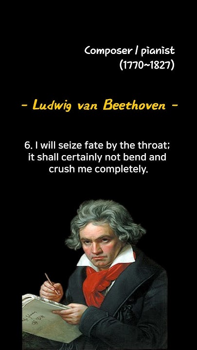 Ludwig van Beethoven quote (17701827) YouTube