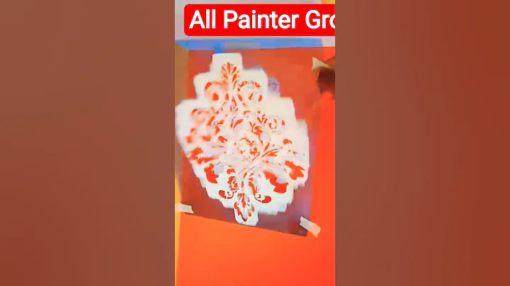 Stencil Design #wallpainting #art #shortfeed #trendingvideo #viralvideo #shorts #reels