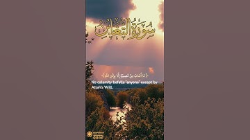 سورة التغابن آية ١١ | ﴿ مآ أصاب من مصيبة إلا بإذن الله ﴾ | Surah At Taghabun Ayah 11