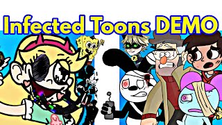 Friday Night Funkin' Vs Infected Toons Demo | Learn With Pibby (FNF/Mod/SpongeBob + Cover)