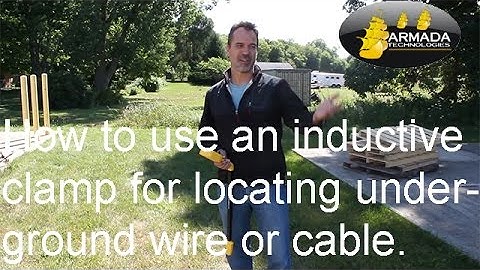 How to use an inductive clamp for locating underground wire or cable.