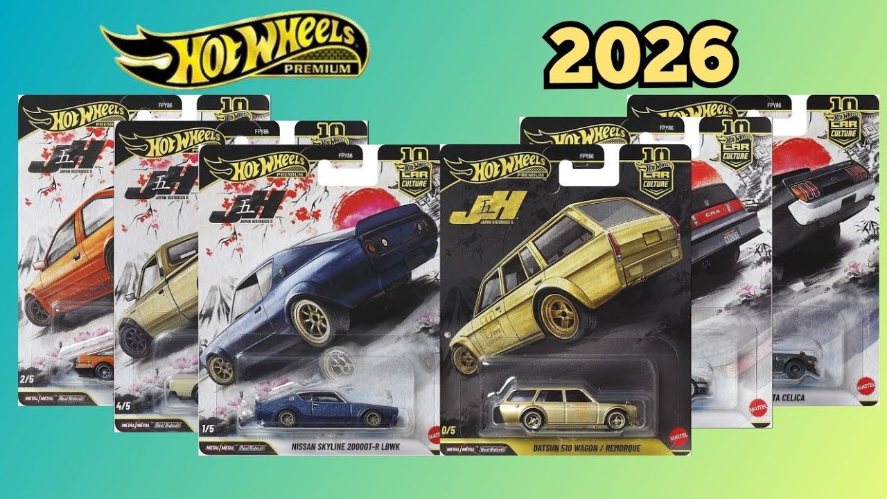 ミニカー Hotwheels 2026 Japan historics 5 chase Hot Wheels Car Culture 10th Anniversary 2026 P Case Japan