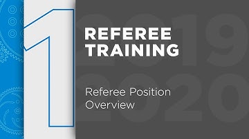 VIQC Squared Away - Referee Training - Chapter 1: Referee Position Overview