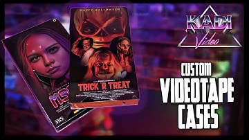 Retro Inspired M3GAN and Trick R Treat VHS Videotapes by Artist Kadi Video