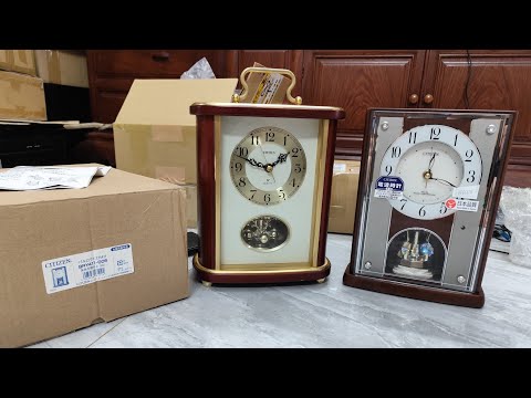 09/19 🔥 SOLD 🔥 Unboxing 2 Japanese Citizen Desk Clocks. Very Cute & Premium. Contact 0373306099