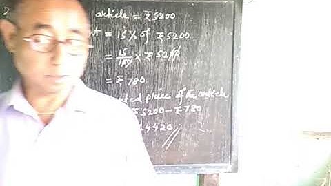Applications of Percentages ( Ex - 9.1 ) for class 8 / Maths