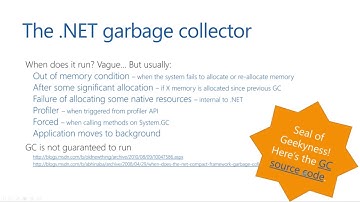 Exploring .NET’s memory management – a trip down memory lane by Maarten Balliauw