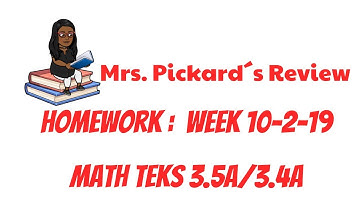 Math TEKS 3.5A
