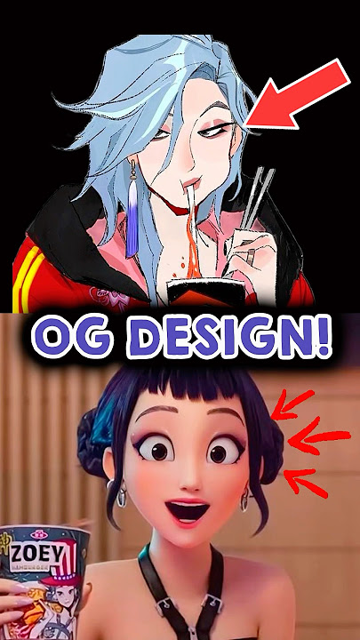 Zoey Was Supposed to Look Like THIS!?😍#kpopdemonhunters #kpop #shorts