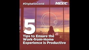 5 Tips To Ensure the Work From Home Experience is Productive