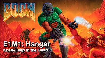Doom Original 1993 | E1M1: Hangar | Knee-Deep in the Dead  | MS DOS | Gameplay HD