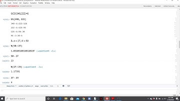 MATH 127 CNU Euclidean Algorithm Solutions