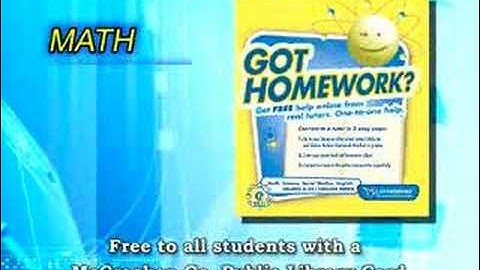 Free Live Homework Help @ your Library