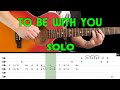 To be with you  guitar lesson  guitar solo with tabs  mr  big  fast  slow