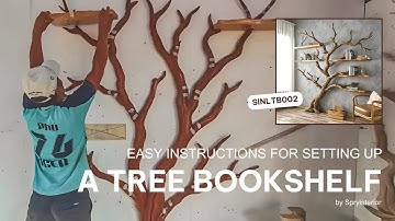 Easy Bookcase Tree Build | Build Tree Bookshelf Tutorial | 2025