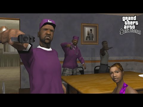 Ballas vs Groves End Of The Line Mission in GTA San Andreas! (Gang Switch)