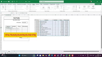 Aprende a Filtrar datos a una factura de forma automática. #excel #exceltips #exceltutorial