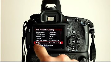 Canon EOS 60D Tutorial Video 3 Part 1 - Flash Control Menu