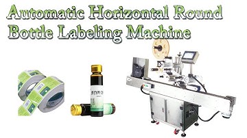 Automatic Horizontal Round Bottle Labeling Machine