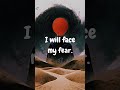 LITANY AGAINST FEAR -DUNE - #dune #shorts